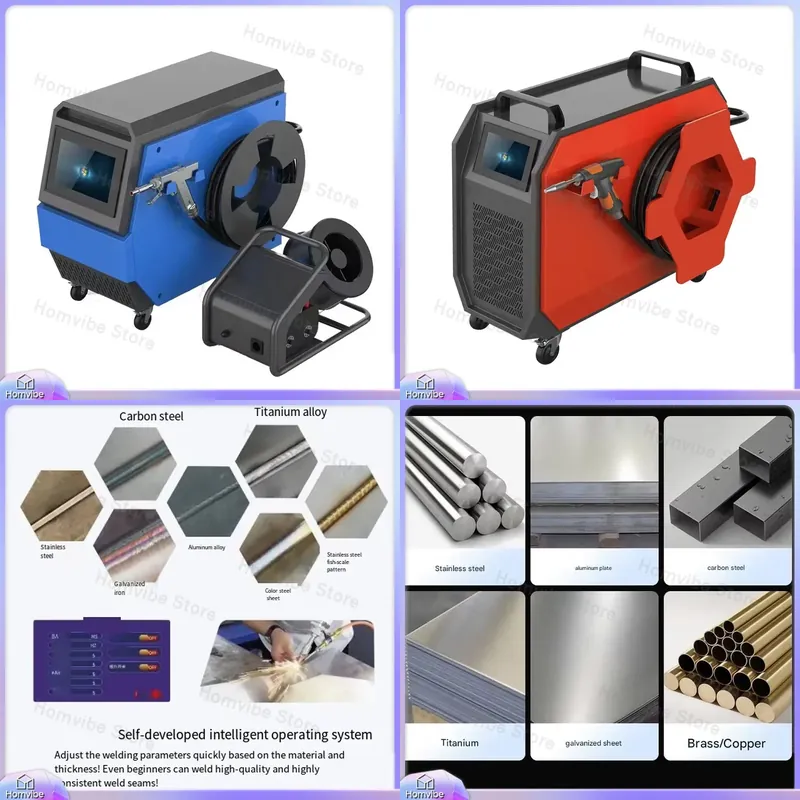 Industrial Handheld Laser Welder - Wielofunkcyjna, chłodzona powietrzem spawarka laserowa 4