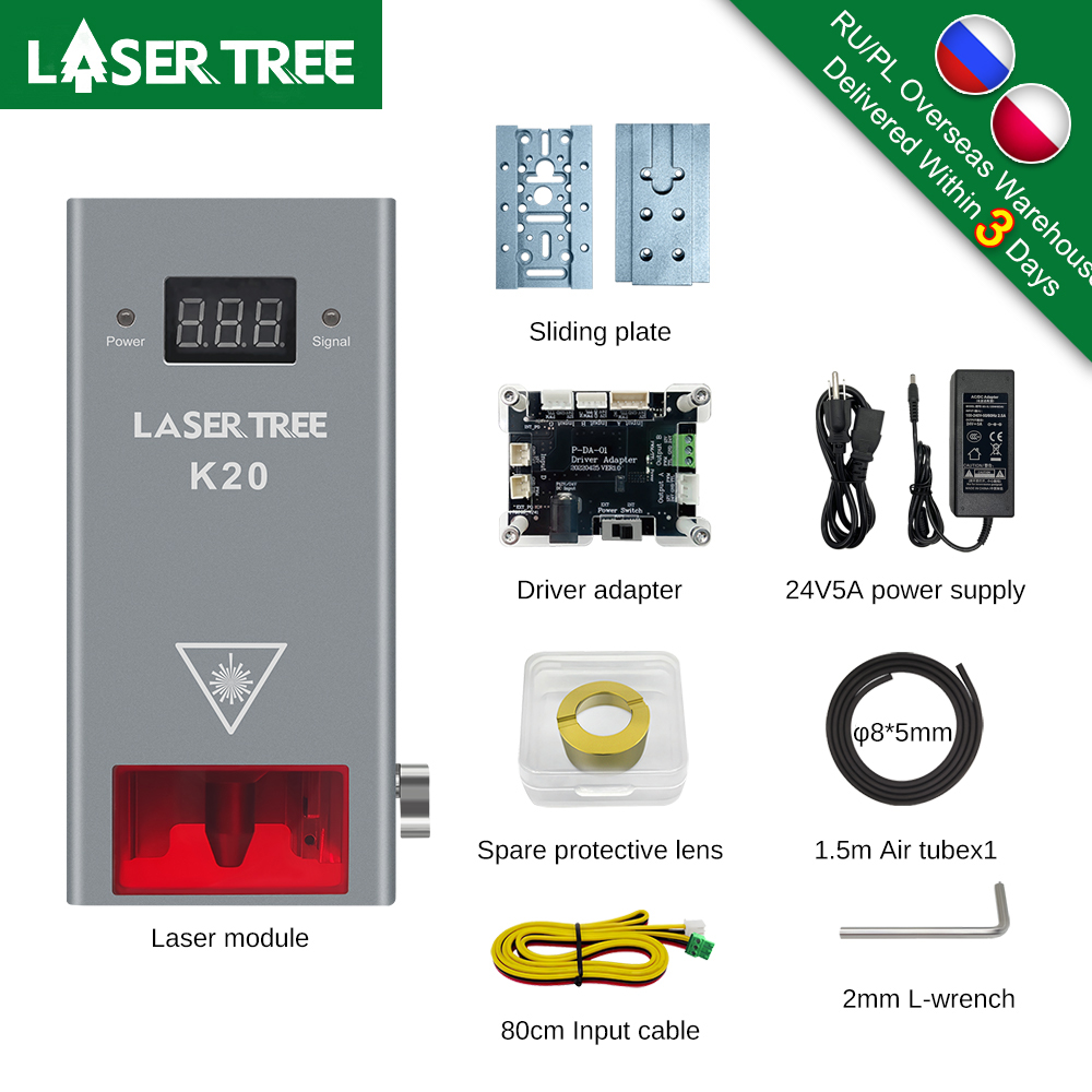 Fiber Laser Source 20W - LASER TREE 20W 10W 5W Głowica