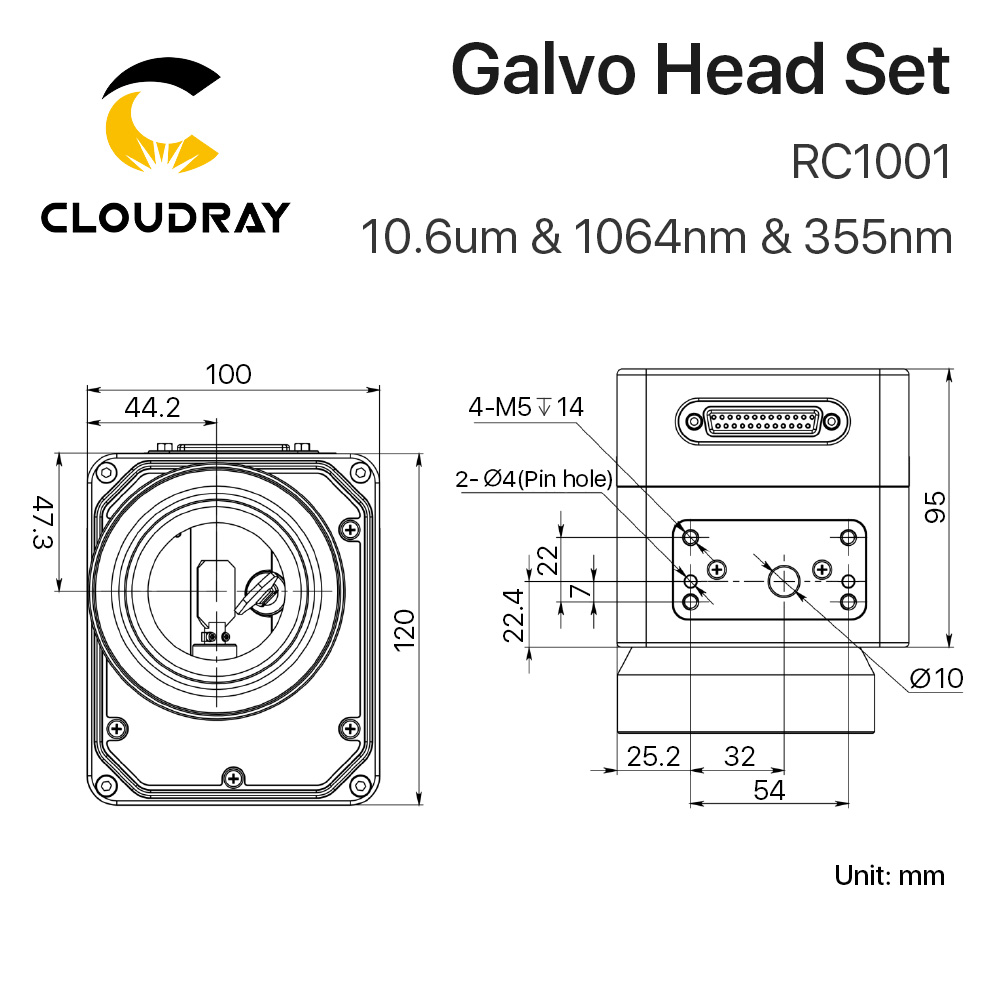 Cloudray RC1001 skaner laserow – Galvo Scan Head recenzja i cena